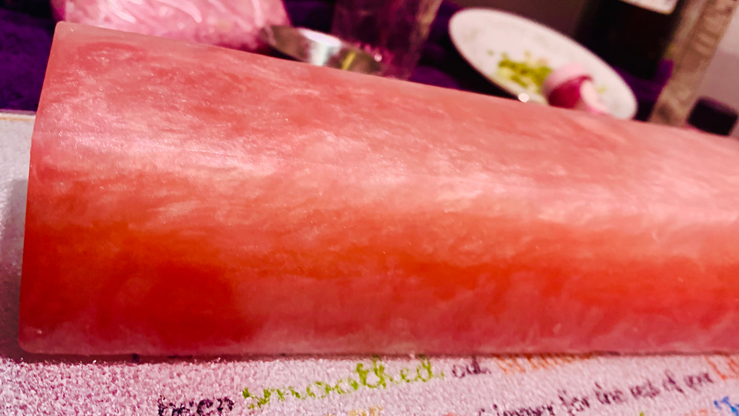 Genuine Rose Quartz Geode Bar Soap