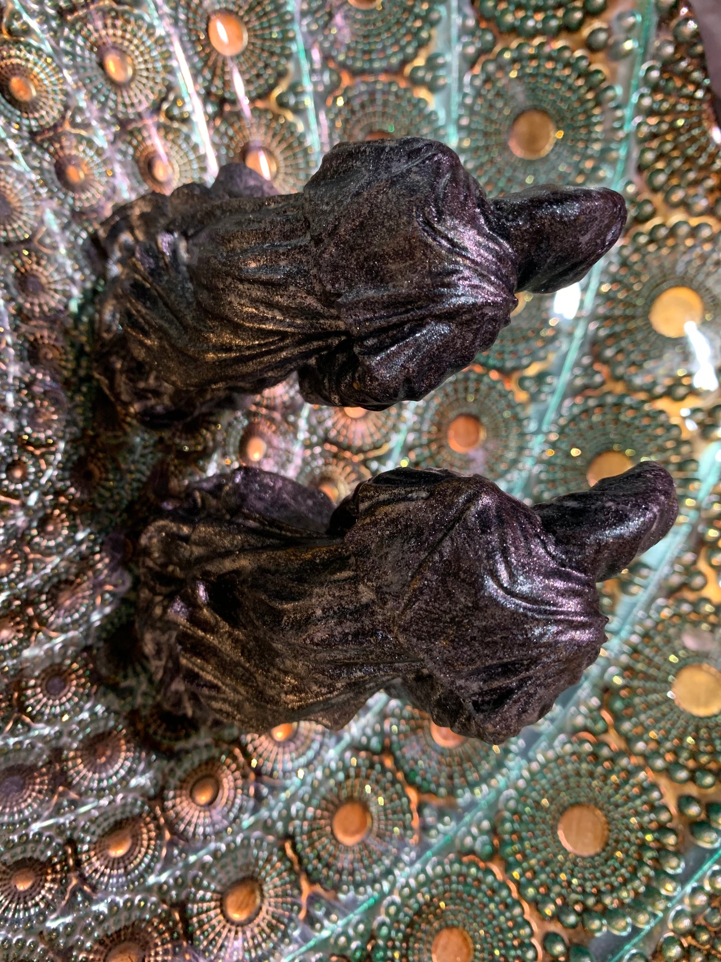 Genuine Obsidian Cast Grim Reaper Soap Art