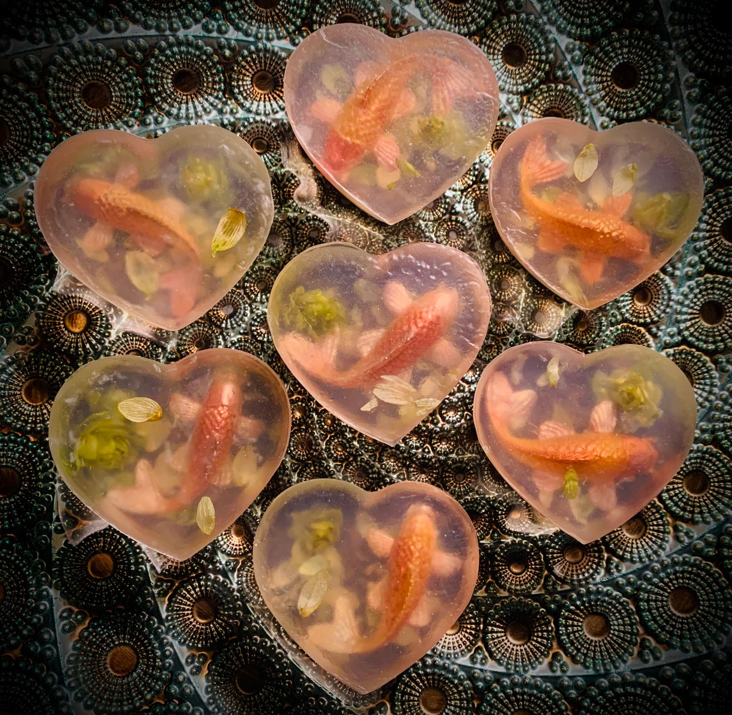 Genuine Obsidian Lucky Koi Fish Bar Soap