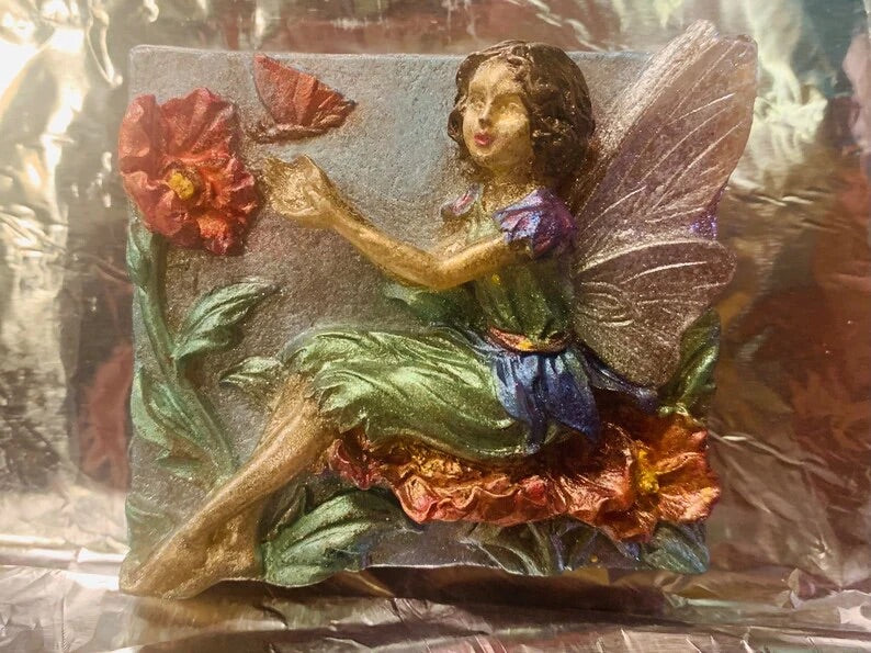 “Krista” Hand Painted Fairy Bar Soap