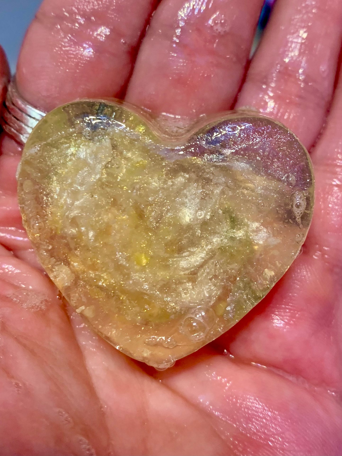 Hoppy Hearts Hand Soaps- Genuine Gemstones