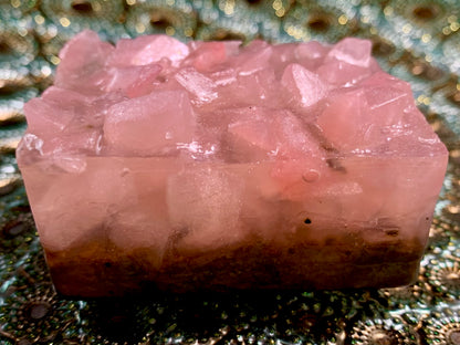 Geode Bar Soap with Genuine Gemstones!