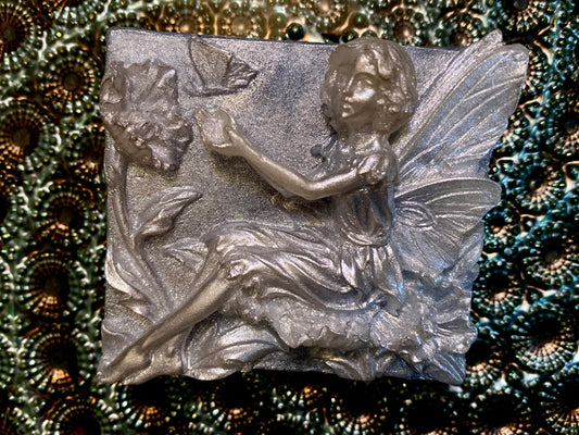 Hoppy Fairy’s Garden “Aezlyn” Hand Painted Fairy Bar Soap