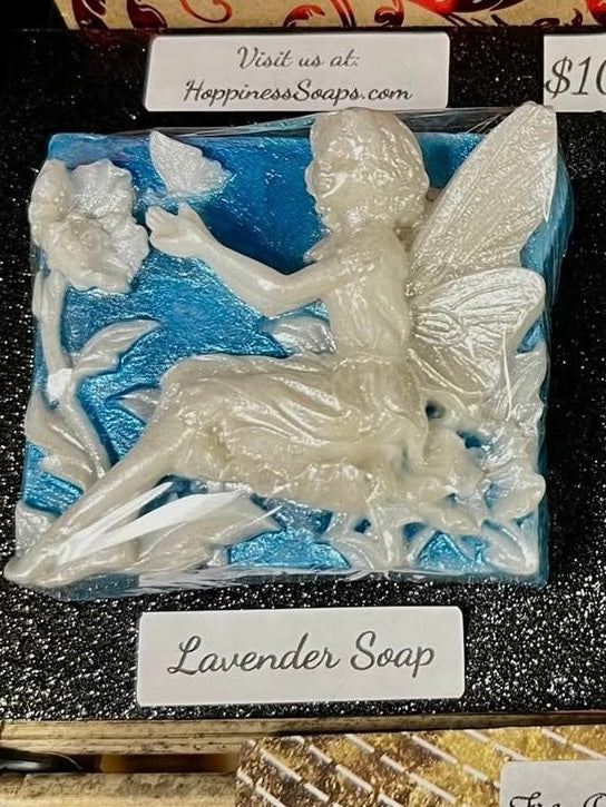 Hoppy Fairy’s Garden “Aezlyn” Hand Painted Fairy Bar Soap