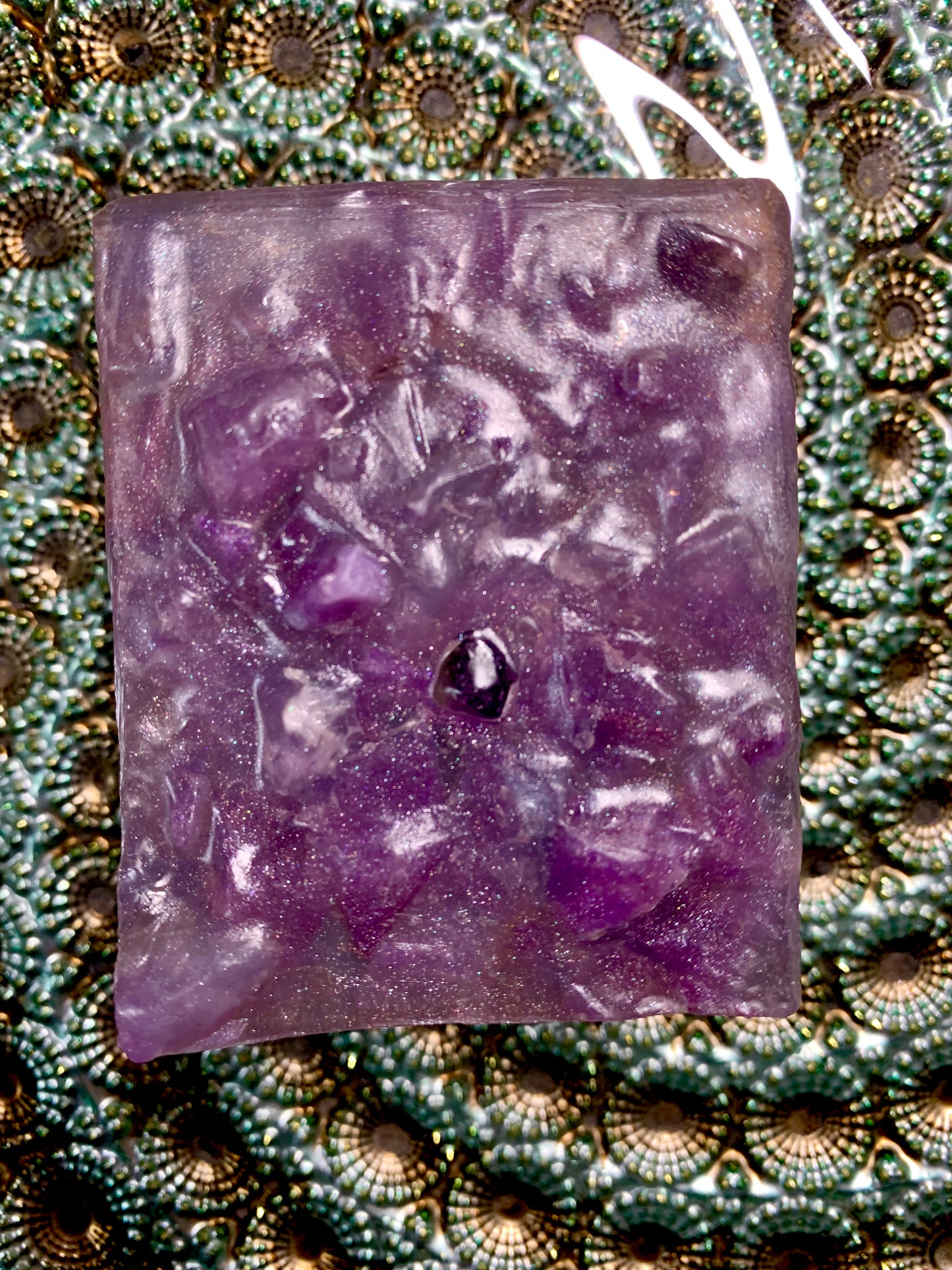 Geode Bar Soap with Genuine Gemstones!