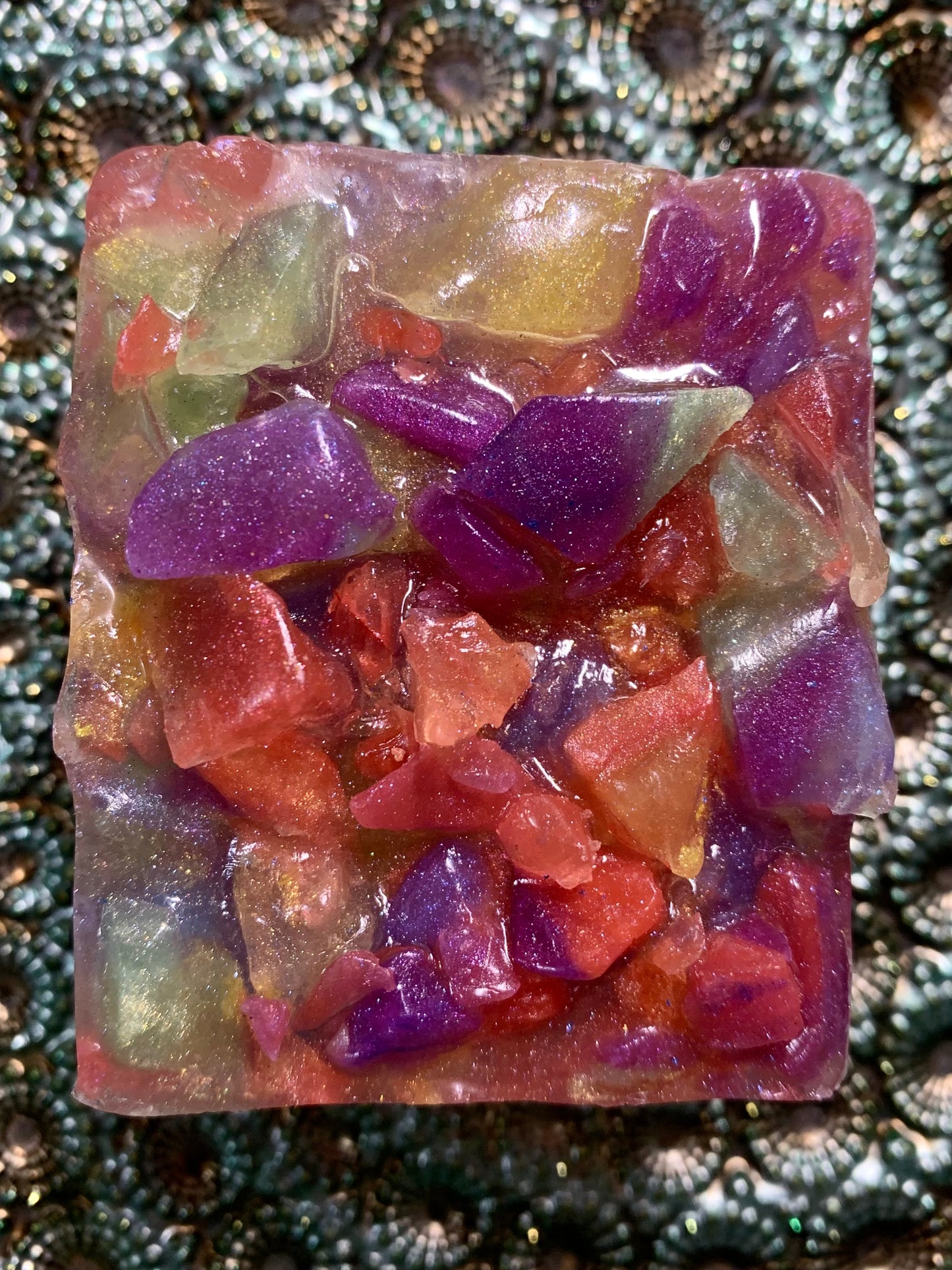Geode Bar Soap with Genuine Gemstones!