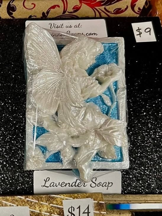 Hoppy Fairy’s Garden “Iviana” Handpainted Bar Soap