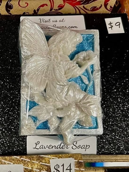Hoppy Fairy’s Garden “Iviana” Handpainted Bar Soap