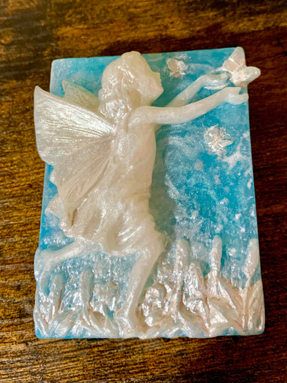 Hoppy Fairy’s Garden “Selene” Handpainted Bar Soap