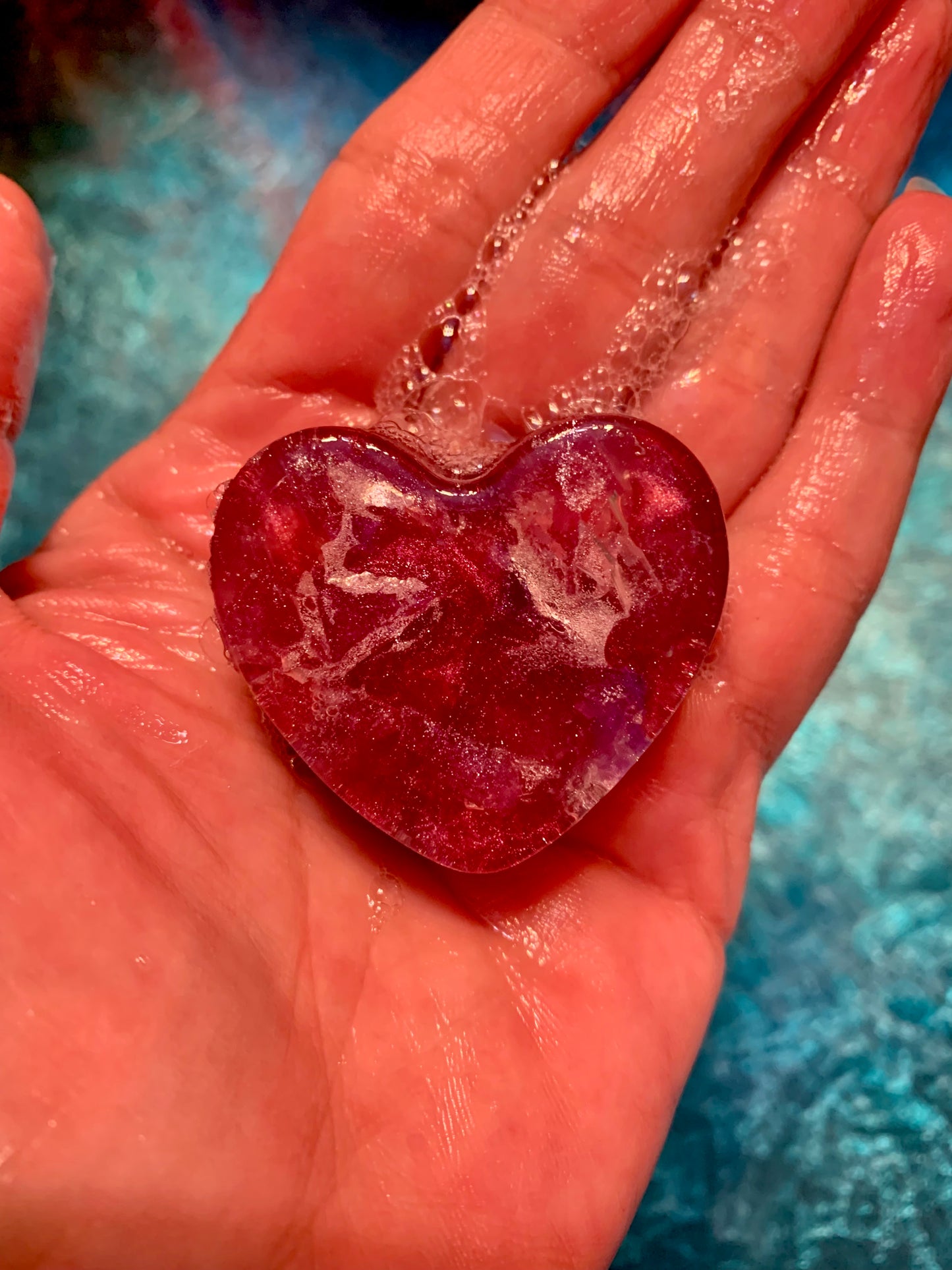 Hoppy Hearts Hand Soaps-Genuine Gemstones