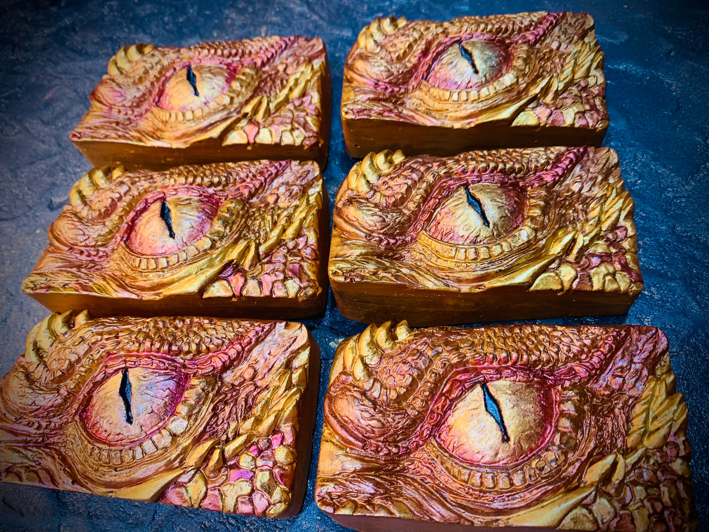 **Dragon Handpainted Bar Soap (d20 Cast INSIDE)