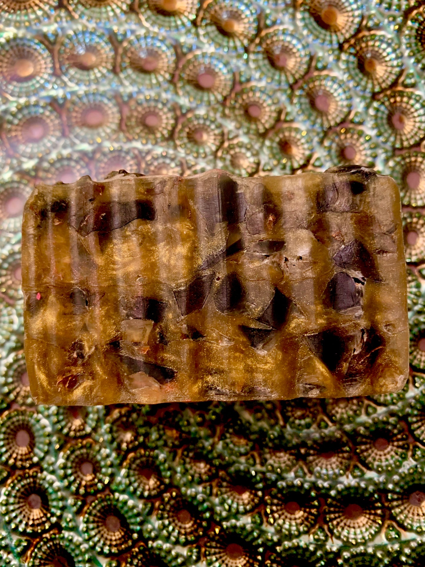 Palo Santo & White Sage Soap with Genuine Obsidian Stones