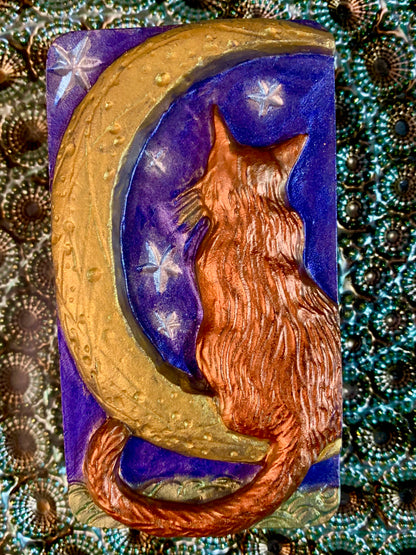 Cat on Moon Bar Soap