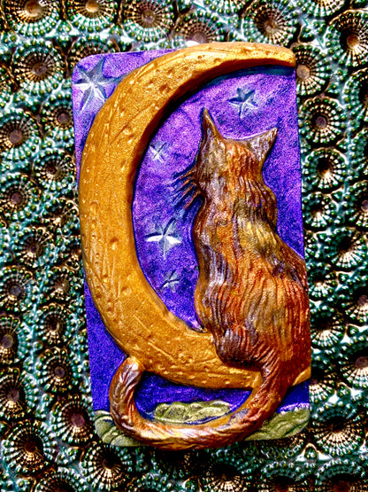 Cat on Moon Bar Soap