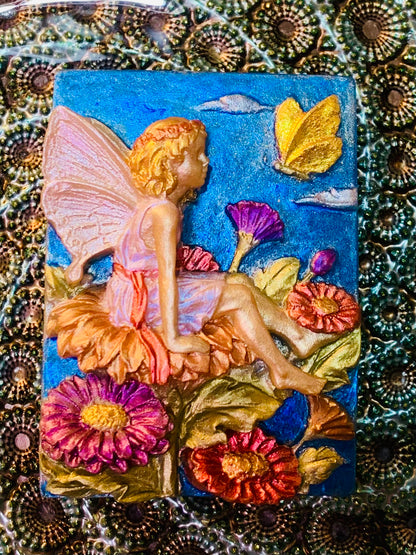 Hoppy Fairy’s Garden “Elise” Handpainted Bar Soap