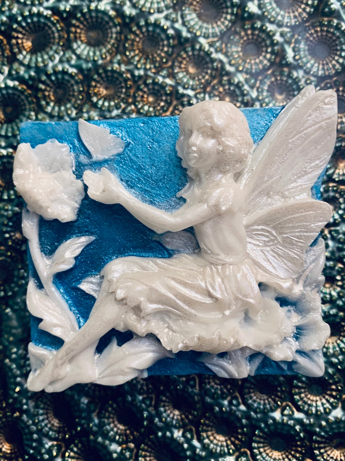 Hoppy Fairy’s Garden “Aezlyn” Hand Painted Fairy Bar Soap
