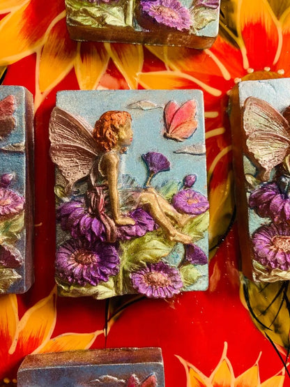 Hoppy Fairy’s Garden “Elise” Handpainted Bar Soap
