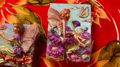 Hoppy Fairy’s Garden “Elise” Handpainted Bar Soap